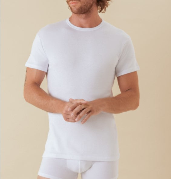 Maglia mezza manica elasticizzata girocollo - Zerodifetti (9002)
